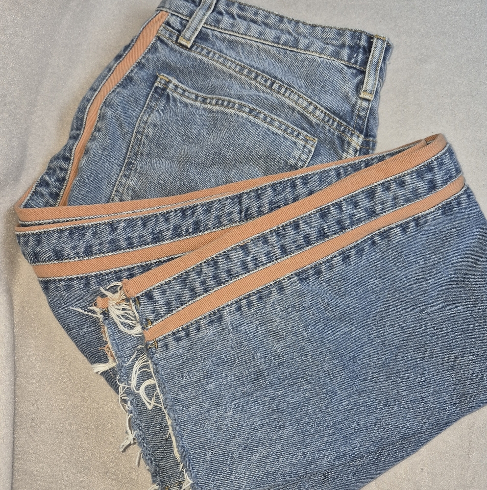 River Island Women’s Jeans – High Rise w/ Orange Side Stripes CasualChic Size 10